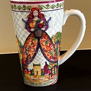 Certified International Jim Shore Angles Four Season 16oz coffee Mug.